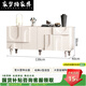 
Jiamengqi 2025 new Italian light luxury master design French sideboard luxury villa dining room tea [French master design] 138cm long four-door sideboard [package installation]