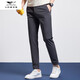 Seven Wolf 2025 Jóvenes pantalones recortados al aire libre Summer Nuevo negocio versátiles pantalones transpirables rectas color sólido mshn-6623 negro m