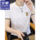 
Romon short-sleeved T-shirt for men's summer thin ice silk round neck T-shirt casual and versatile new men's half-sleeved loose top 698 black XL (about 120-145 Jin [Jin equals 0.5 kg] can be worn around)
