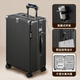 ATHT luggage multi-functional trolley suitcase business small boarding password case leather suitcase black 20 inches