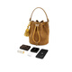 Belle Bag Women's 25 Autumn Shopping Mall same retro suede casual one-shoulder crossbody hand bucket bag X7387CX5 Brown F