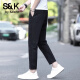 Benny Road S/K casual pants for men 2025 new loose straight sports men's pants ice silk summer thin men's pants off-white cropped pants 30 sizes / Suggested 110-120Jin [Jin equals 0.5 kg]