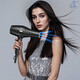 Xiaoya brand hair dryer household strong wind negative ion silent hot and cold wind hair care blue light hair salon large hair dryer diamond-shaped big blast 6 speed + rapid cooling switch + 1.5 billion ion hair care