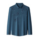 Seven Wolves Spring 2025 Men's Markless Shirt Middle-aged Outdoor Business Long Sleeve Lapel Print Trendy and Versatile FC-LB6627 Dark Green M -165