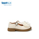 Tianmei Children's 2025 Autumn New Style Girls' Casual Girls' Bow Bow Fashion Versatile Shoes Beige 28