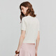 
Chuyu Ice Silk Flower Jacquard Combination Sweater for Women 2025 Summer New Aurora Style Small Shirt Top Off White S