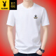 
Playboy (PLAYBOY) summer new men's short-sleeved T-shirt loose solid color high-end half-sleeved T-shirt round neck pure cotton top smooth Y9929 blue M -120Jin [Jin equals 0.5 kg] wear