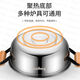Baige stainless steel steamer household steamer thickened dual-purpose steamed fish steamed bun stew steamer gas induction cooker universal upper steaming and lower cooking dual-purpose soup steamer 1 layer 28cm