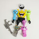 Figure de robot de boîte rythmique mignonne, boss de musique de deuxième étape Devil Simon Black combinée modèle Joy D3 [combinaison de boss de fusion de première étape] Deux figures 1