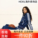 阿迪达斯 （adidas）SPORTY & RICH联名美式复古风运动外套女装三叶草 深靛蓝 s xs xs