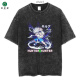 Youdi Harajuku Hip-Hop Camiseta de algodón de algodón Lavado de anime japonés Hunter Hunter Hunter X Hunter B1342 Lavado de negro S