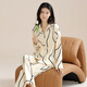Yalu pajamas for women in spring and autumn pure cotton long sleeve simple casual lapel cardigan autumn pure cotton home clothing set PLD-Y1137 9226 M [recommended 80-100Jin [Jin equals 0.5 kg] wear]