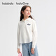 Balabala children's clothing girls long-sleeved shirts 2025 autumn tops sweet brushed jacket versatile 208325102006