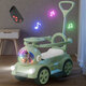 Helinte four-wheel seating children's electric car baby car kids toys adults can push cart charging children's cart gift Strawberry powder [remote control + large battery pedal throttle push rod guardrail + Bluetooth music