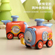 Xulin British Children's Pressing Toys 61 Kindertag Geschenk Jungen und Mädchen Trägheit Auto mit Whistle -Zug [4 Stück Geschenkboxen] Pressender Pfeifzug