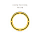 Chow Tai Fook Couple's Pure Gold Ring Single for Men and Women as Holiday Gifts Multiple Options EOR1446 No. 9