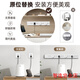 Xiaomi Youpin track socket German quality electrician movable track socket surface mounted power sliding guide rail power living room black 50cm track (five holes-with light*4)
