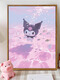 Sweet Miaomiao Summer Swimming Pool Sanrio Kulomi IY Digital Oil Painting Hand-painted Filled Colored Cartoon Acrylic Decorative Painting LL16787 Acrylic Painting + Professional Oil Canvas + Multiple Professional Paintings