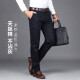 Baisidon high-end Tiansi cotton men's casual pants straight loose business trousers spring middle-aged dad men's pants 6223 military green spring and autumn style 33 two feet five five