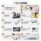 Yili cloth cleaning machine household vacuum cleaner multi-function large suction carpet cleaning sofa curtain mattress cleaning machine magic spray suction all-in-one machine with rollers movable 6338 Multi-function vacuum cleaner/fabric cleaning machine with rollers movable 6338 Brand top vacuum cleaner + 30 days trial machine + 6 periods of interest-free + 1 year quality damage replacement