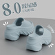 Huili 8 cm dick-solide Hausschuhe für Frauen im Sommer Neuen Stil für den neuen Stil von Wear-Anstieg und lässige EVA-Internet-Promi-Strandstrand mit hohen Sandalen schwarz [3881] Schöne 8,0 cm dick-Soled 35-36 positive Größe