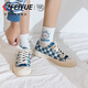 Feiyue official women's shoes canvas shoes for women 2025 summer new breathable classic shoes for women Milan 38