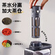 Private high-quality large-capacity water cup for men, tritan tea water separation, cold brew tea cup, cold brew sports kettle summer (extended tea bin + double drink + with scale) black 2100ml