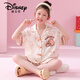 Disney Girls Pyjama Summer Ice Seide Dünne Kurzarmanzug Kinder Mädchen Cartoon niedliche modische mittelgroße und große Kinder Heimkleidung G-6628# Jiyikawa 170 Größe 18 [Höhe 150-155 cm]
