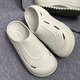 
Adidas slippers men's shoes women's shoes 2025 summer new sports hole mules thick-soled slippers casual bag-toe sandals JR9274 light gray green 36.5