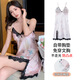 
Langsha pajamas for women in summer new ice and snow silk suspender sexy beautiful back pure and sexy women with chest pad nightgown home clothes AM11965 M