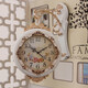 Double-sided wall clock living room stylish silent European creative silent clock two-sided quartz clock modern simple fashionable hanging watch 9889 wood color other