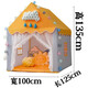 Gu Jianmu Zelt Kinder Indoor Game House Small House Castle Princess House Schlafhaus Traum Luxushaus rosa Zelt (PVC Pole) Zelt (Geben Sie Farbflagge)