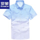 ROMON ice silk free short-sleeved shirt for men 2025 summer style middle-aged and young casual business half-sleeved cool shirt 844 khaki 4XL