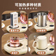 Chigo all-glass health pot tea boiler stewing integrated teapot kettle double oven combined fully automatic flower tea electric cup office mini health cup for one person 0.8L all-glass stew cup + 0.4L ceramic thermostatic cup with filter with gift box double oven smart model