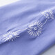Yiruocai 7-Viertel-Hülsen-Frauen-T-Shirt mit großer T-Shirt für Frauen mit reinen Baumwoll-Baumwolle für Frauen lose koreanische Kurzärmer-T-Shirt 20 High-End-Design 1DS057 Blue Purple + W9793 Ice Blue One Size M.