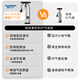 Permanent pump bicycle household electric vehicle car basketball high pressure enlarged pump 160PSI extended version - black