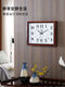 Wohnzimmer Wanduhr Stille Schlafzimmer Büro Hanging Tisch Einfacher Kalender Uhr Haushaltsquarzuhr Perpetual Kalender 6626 Silbergrau Einfach 4934 cm