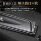 Guoguang 24-hole Guozhimeng performance-grade polyphonic harmonica in C (Athens black, embedded, glasses case)