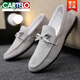 
CARTELO Summer New Breathable Beanie Shoes for Men's Versatile Lightweight Men's Casual Lazy Sneakers with Soft Sole Old Beijing Cloth Shoes D753 Black 41 Small foot fat shot one size