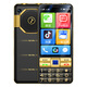 Gionee Seniors 3,5 pouces grand écran Android Smart Seniors Phone Mobile WeChat Douyin Video 4G Réseau complet Grand caractères Bouton de sauvegarde Fonction de sauvegarde Machine Black 8 Core + 64 Go [Version Smart WeChat]
