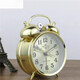 Ouoety Extra-Hit-Hufeisen Mechanische Uhr Vintage Retro Nostalgic Metall Movement Manual Uhr Gold Blau Bronze 1585 [Batteriemodell]