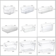 
Yonghuan desktop storage box transparent box can be stacked with kitchen storage basket mask finishing box box 4877 side U transparent basket 1 in length