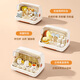Nafenai bottle storage box baby tableware drain rack baby dustproof lidded food storage cupboard storage box large white orange with 6 brackets