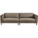 Mercury-Ledersofa, Wohnzimmer, italienisches Licht, luxuriös, minimalistisch, erste Schicht Rindsleder-Sofa, kleine Wohnung, Daunenleder-Kunstsofa SX6211, beige weiß, 2,8 Meter, gerade erste Schicht Rindsleder –