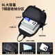 JEEP men's shoulder bag large capacity portable crossbody bag commuting leisure anti-splashing breast bag men's outdoor travel small backpack black