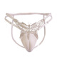 
Zi Jiafu Men's Fake Puppy Twin Underwear Fake Girlfriend Translucent Sexy Thong Sexy Gay Men Disguised Women Hidden JJ Pants Black (Small Cup Style) All Size