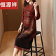 Hengyuanxiang Summer Vestido de seda Cheongsam mejorado con cheongsam