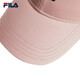 FILA Official Baseball Cap Couple Style Men's and Women's Hat Fashion Casual Peaked Hat Sun Hat Longlin Pink-LP XS