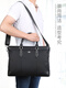 
Seven Wolf briefcase men's handbag 2025 new business computer bag high-end Oxford cloth canvas official crossbody men's bag business black [high-density fabric] with shoulder strap #2#