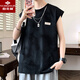 
Yu Zhaolin American sleeveless T-shirt in summer new fashion brand loose vest teenager casual gradient printed vest T 10512-9227 green XL about 100-120Jin [Jin equals 0.5 kg] can be worn